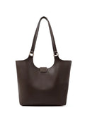 Aveline Buckle Tote Bag – Espresso Brown