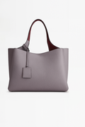 BS BAG Elegant Olive Textured Leather Tote Bag for Women with Dual
